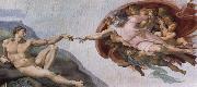 Michelangelo Buonarroti Creation of Adam France oil painting reproduction